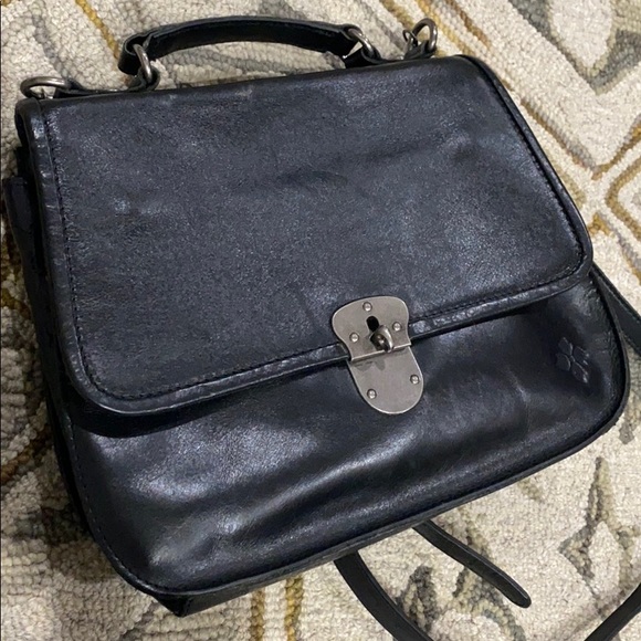 💕Patricia Nash black leather large crossbody bag - Picture 3 of 16